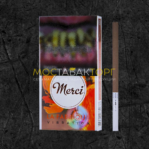 Сигареты MERCI La Fabrique Vibration SuperSlim (Апельсин-шоколад)