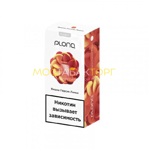Жидкость для электронных сигарет Plonq Liquid - Вишня персик лимон