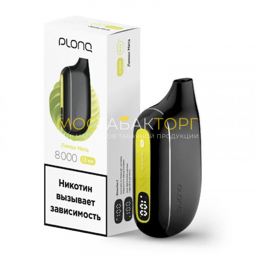 Электронные сигареты Plonq Max Smart - Lemon Mint (Лимон мята)