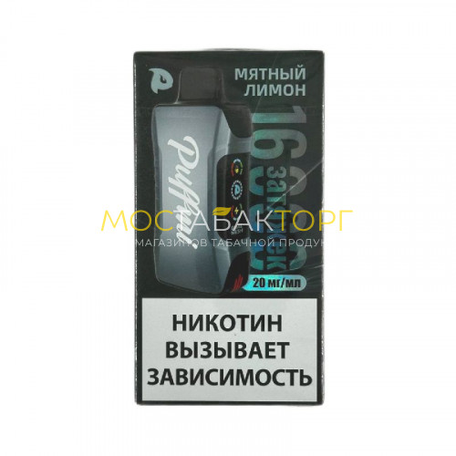Электронные сигареты PuffMi Tank 16000 - Мятный лимон