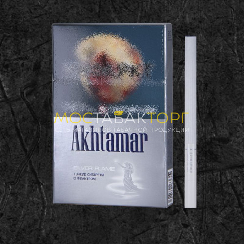 Сигареты Ахтамар Сильвер Фрейм (Akhtamar Silver Flame Nanokings 5.4/84)