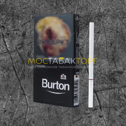 Сигареты Бертон Супер Слим Чёрный (Burton Super Slim Black)