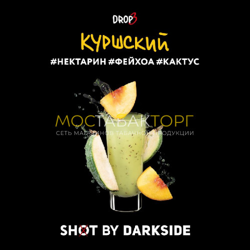 Табак для кальяна Darkside Shot - Куршский Вайб (Нектарин, фейхоа, кактус) 30 гр