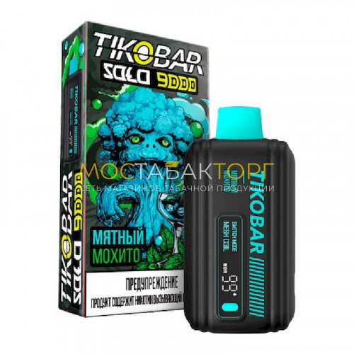 Электронные сигареты TIKOBAR SOLO Мятный Мохито 9000 затяжек