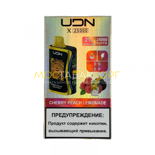 Электронные сигареты UDN X 25 000 Вишнёво-персиковый лимонад