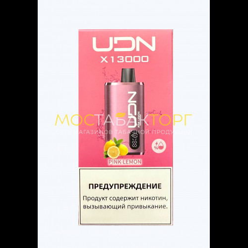 Электронные сигареты UDN BAR X 13000 Розовый Лимон