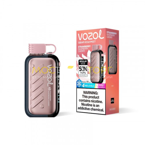 Электронные сигареты Vozol Gear Ice&Sweet 56000 - Клубника вишня малина