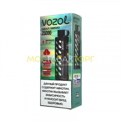 Электронные сигареты Vozol Gear Shisha 25000 - Двойное яблоко