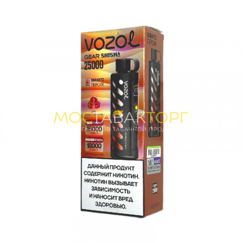 Электронные сигареты Vozol Gear Shisha 25000 - Манго персик