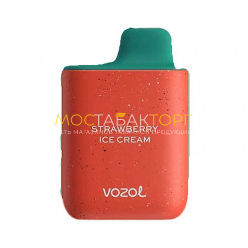 Электронные сигареты Vozol Star 4000 - Клубничное мороженое (Strawberry Ice Cream)