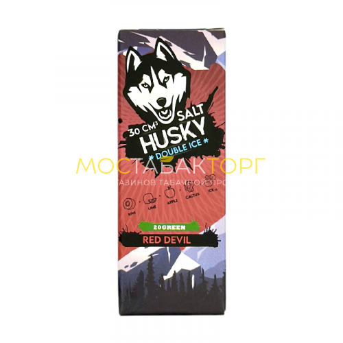Жидкости для электронных сигарет HUSKY Double ice Red Devil (Киви лайм яблоко кактус) 30мл 20мг