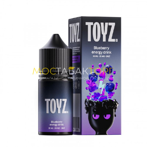 Жидкость для электронных сигарет Toyz Blueberry Energy Drink (Черника и Энергетик) 20 мл / 30 мл